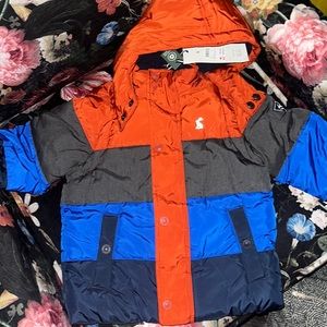 Toddler boys Joules winter coat with removable sleeves